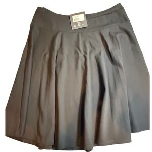 Aleeza Paris Phoenix Skirt Black Skater Flared Mini Skirt Plus Size 2X S661 NWT